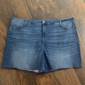 Nine West Plus Petite Blue Denim Women's Jean Shorts (second pair)